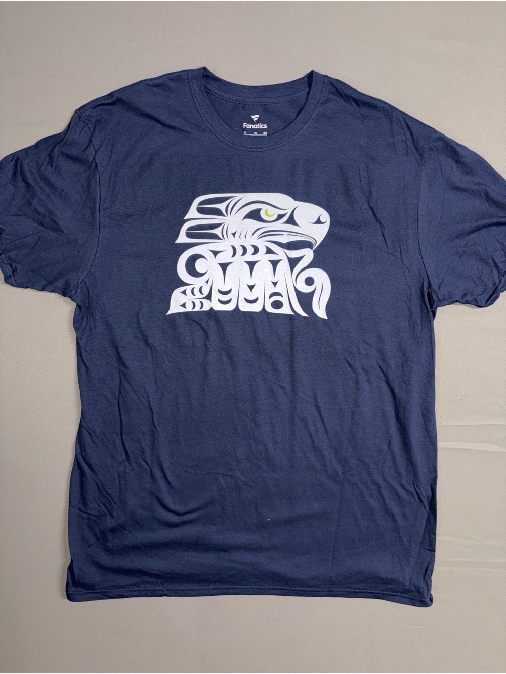 Fanatics Navy Short-Sleeve Tee with White Eagle Graphic